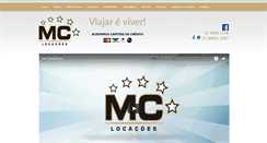 Desktop Screenshot of mclocacoeseturismo.com.br